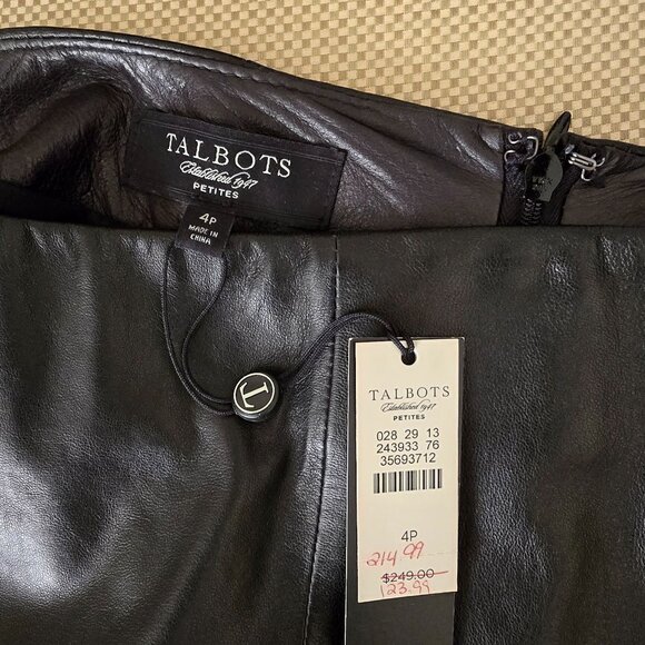 Talbots petite leather skirt - Picture 6 of 6